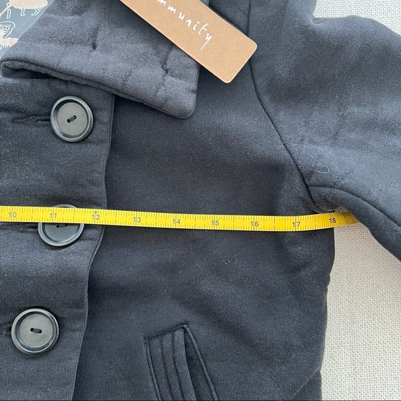 ARITZIA Community Organic Cotton Warm Black Coat - Picture 9 of 11